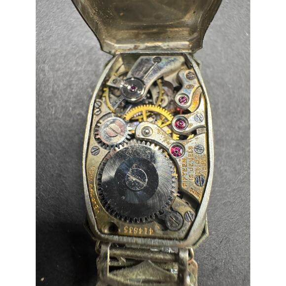 Vintage Helbros 1932 Women\'s Watch Art Deco Style 15J Star Case 14k Gold Filled main image 10